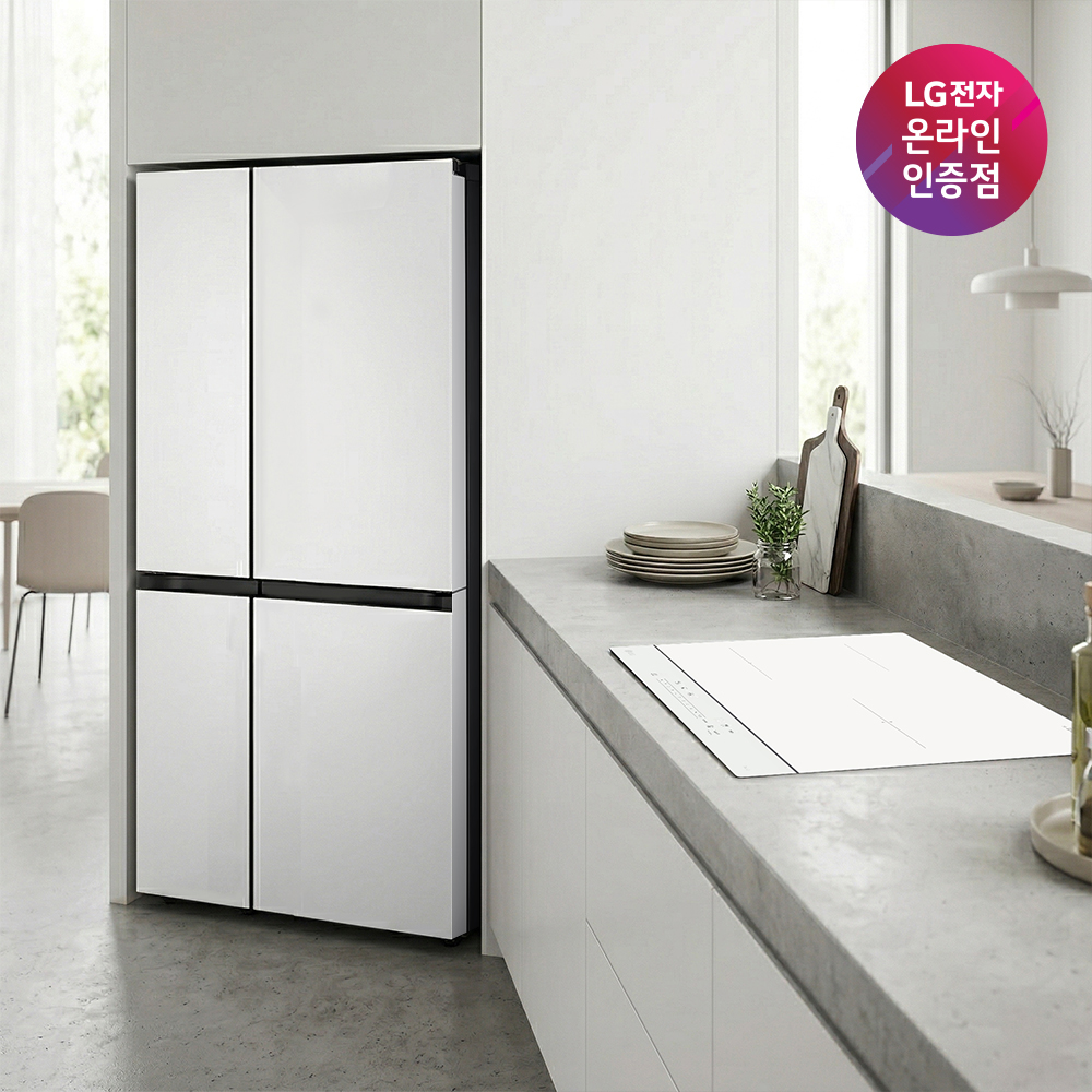 LG 디오스 AI 오브제컬렉션 냉장고 (양문형) + LG 디오스 인덕션 세트 (S836MQQ012 + BEI3QKHLOE) - 상품 이미지