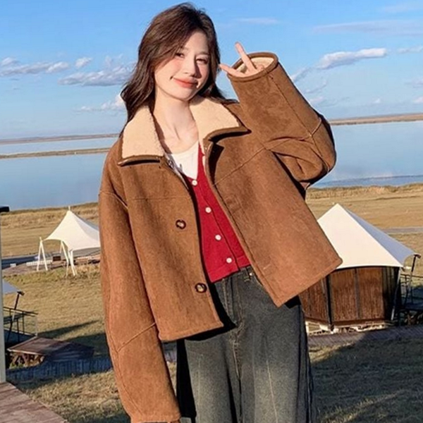 루즈핏 여성 점퍼 리버시블 여성 데일리 점퍼 오버핏 아우터 - 상품 이미지