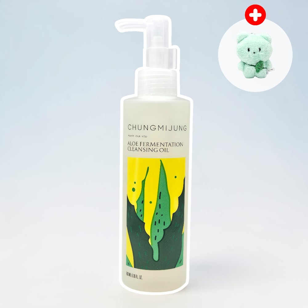 청미정 클렌징오일 BDIH 알로에 발효 천연 200ml (+인형키링 추가) - 상품 이미지