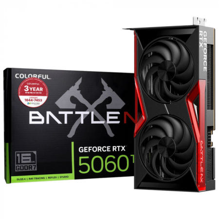 COLORFUL 지포스 RTX 5060 Ti BATTLE AX DUO D7 16GB 도우정보 / M