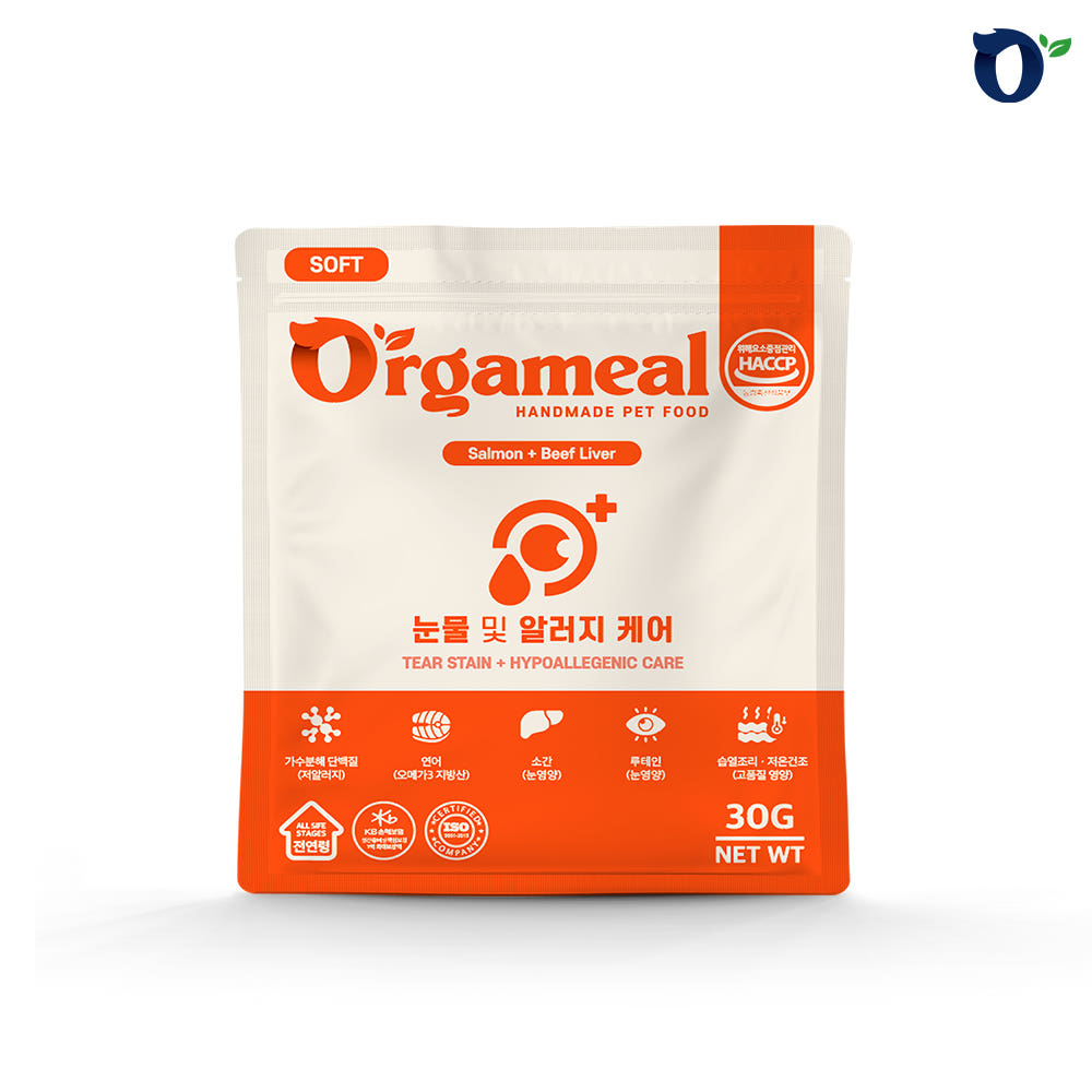 올가밀 강아지 소프트사료 가수분해 알러지케어 눈물사료 연어+소간, 1kg, 1개 - 상세 이미지 3