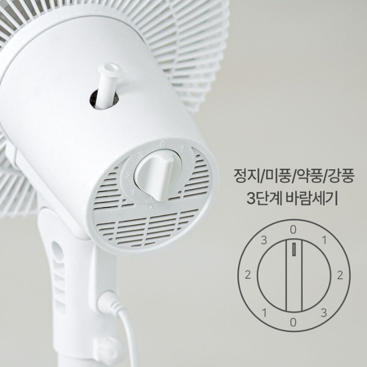 좌식용선풍기 가정용 저소음 저전력 원룸 스탠드형 탁상용선풍기 29cm - 상세 이미지 4