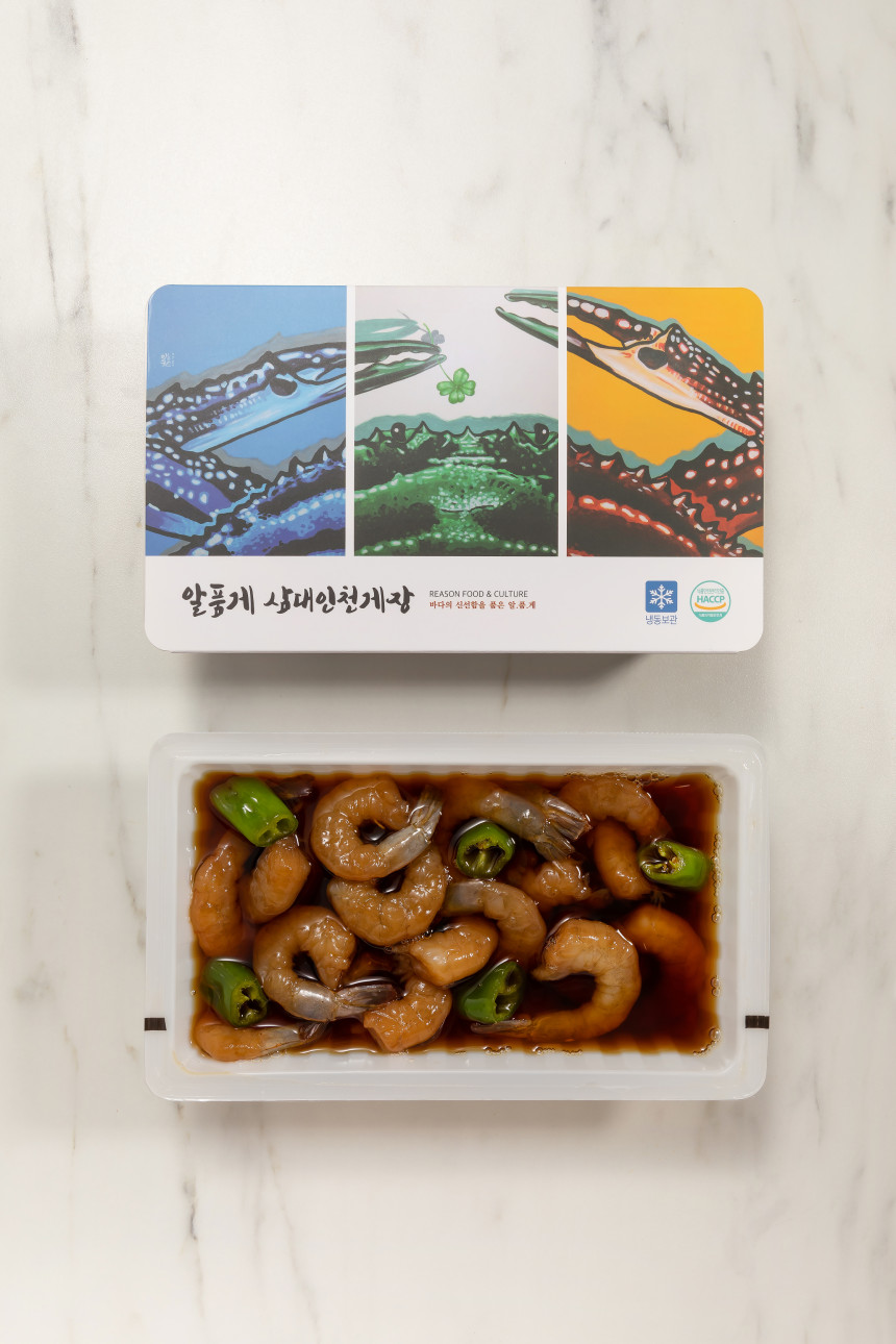 [새벽배송 62년전통 알품게 삼대인천게장 살로만 깐새우장 간장새우장 양념 800g 사진 2