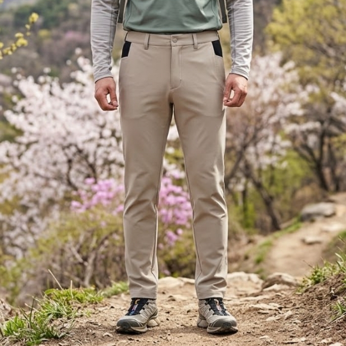 MILLET 밀레 남자 봄 아웃도어 부드러운 스판 등산바지 - 상품 이미지