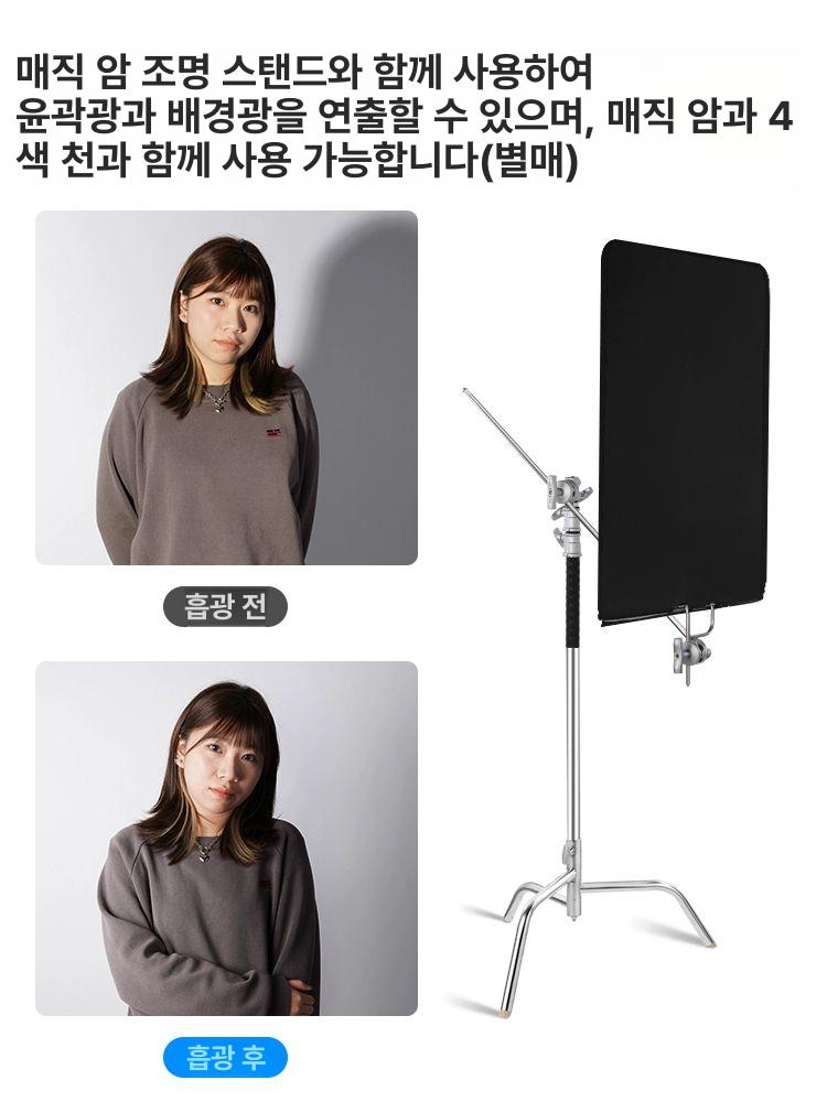 반사판 촬영 스크린 폴딩 사진 영상 고보 확산판 카드 디퓨저 컨트롤 라이트 플래시 이동식 - 상세 이미지 4