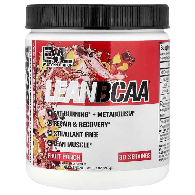 이보루션뉴트리션 Lean BCAA 과일 펀치 246g, 3개 - 상세 이미지 2