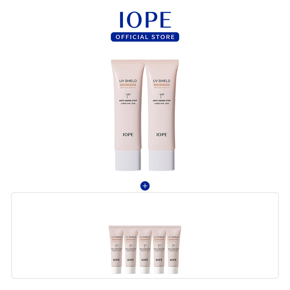 아이오페 UV 쉴드 톤업 선 듀오(50ml+50ml) SPF50+/PA++++ (증정) UV 톤업 선 50ml(10ml X5ea) - 상세 이미지 2