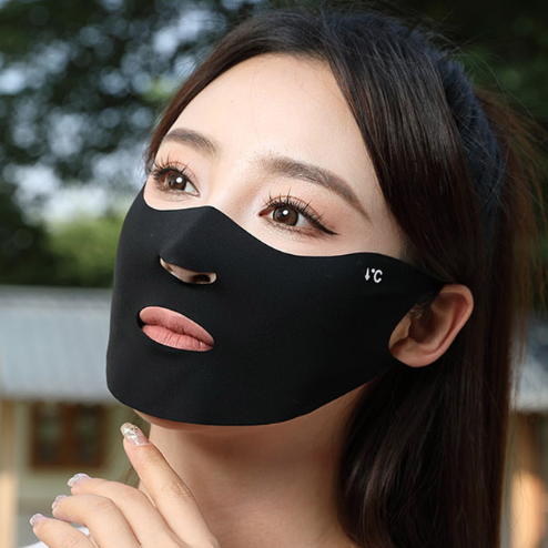 귀걸이 마스크 등산 등산용 햇빛 안면 자외선 UV 차단 얼굴 가리개 산책 골프 쿨 운동용 - 상품 이미지