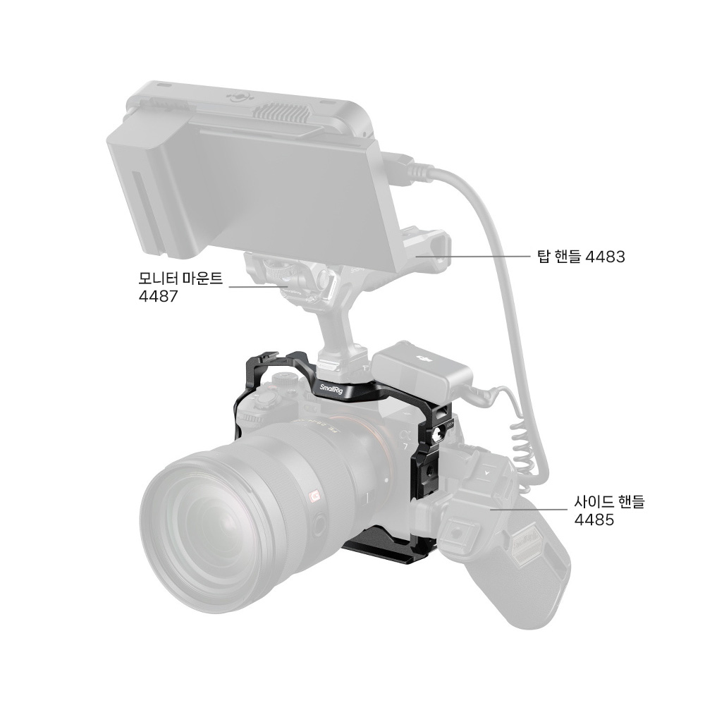 스몰리그 3667C 소니 A7M5 A7R5 A74 A7S3 A1 A7R4 케이지 - 상세 이미지 5