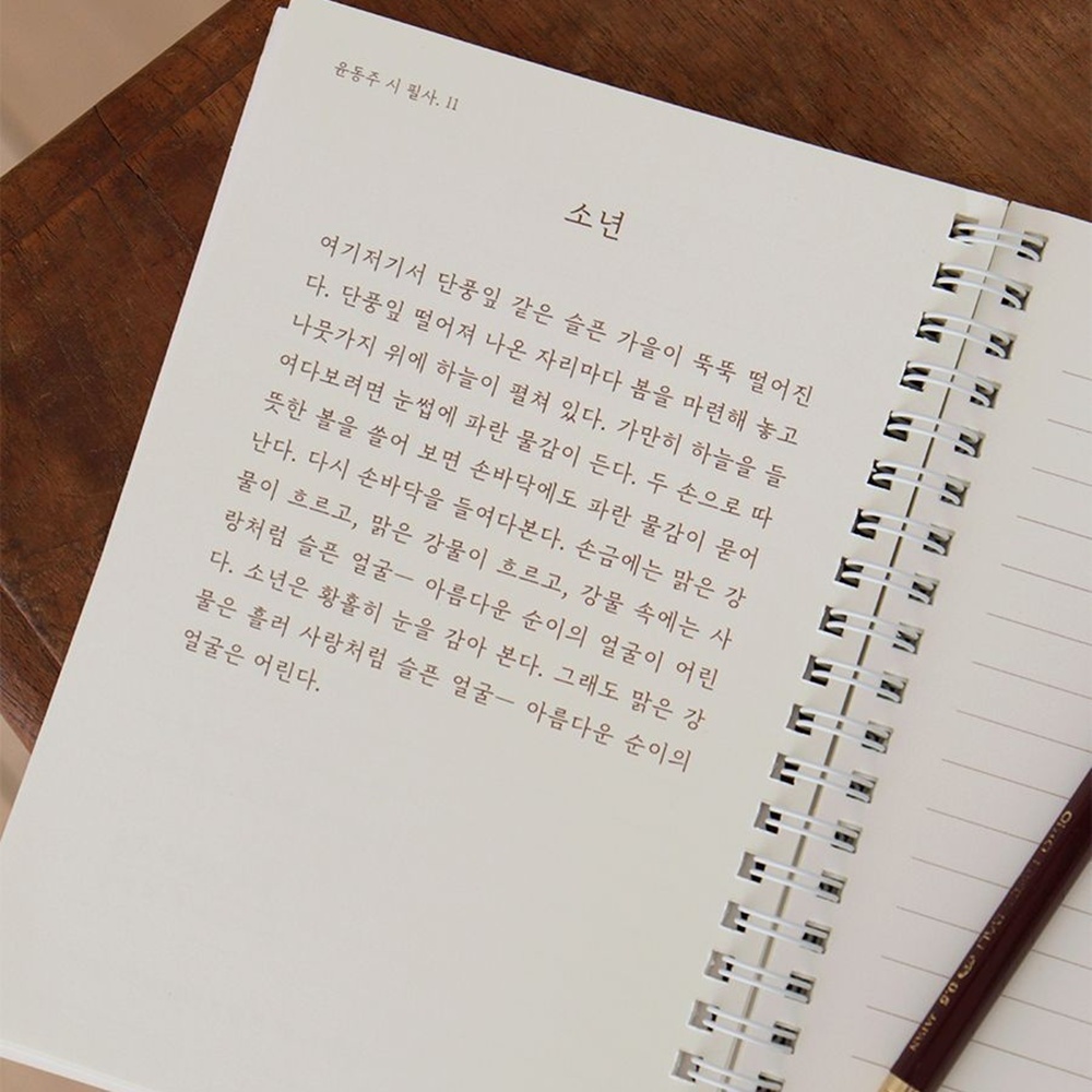 윤동주 필사 노트 필사하기 좋은 시 이미지 7