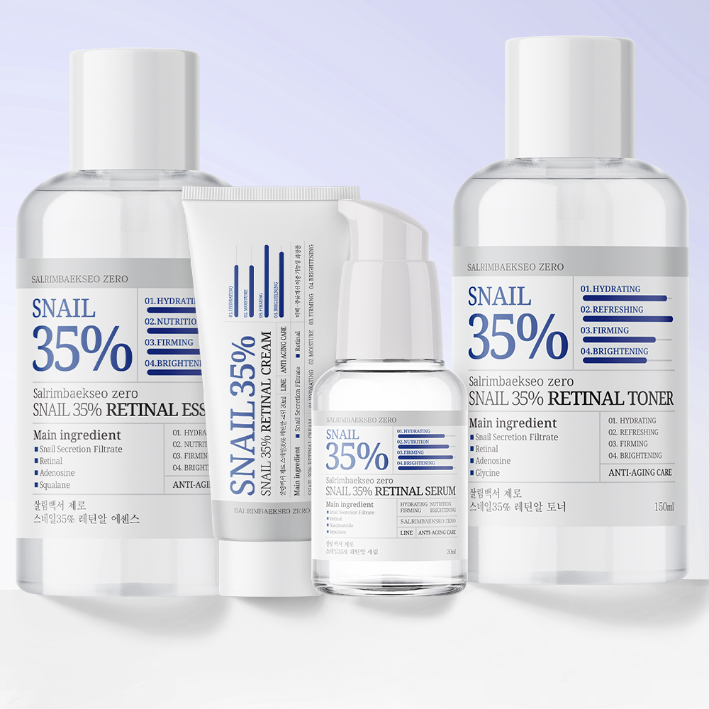 [주름개선 12.99%개선] 살림백서 제로 스네일 35% 레티날 주름개선 스킨케어세트 레티놀 리프팅 - 상세 이미지 2