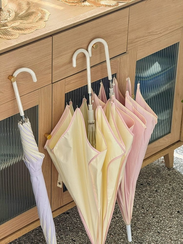 블루바구니 꽃잎우산 대형 자동 접이식 우산겸용 장우산 강풍 자외선 양산 방지 여성용 - 상세 이미지 3