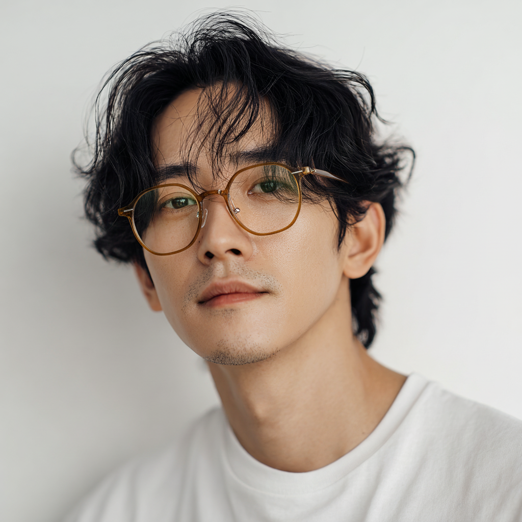 연예인 안경 도수없는 안경 초탄성 가벼운 안경테 국산 안경테 다각형 안경테 - 상세 이미지 5