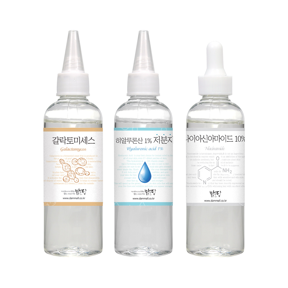 맑을담 맑은결 3종세트 100ml (히알루론산 저분자+갈락토미세스+나이아신아마이드10%) 이미지 1