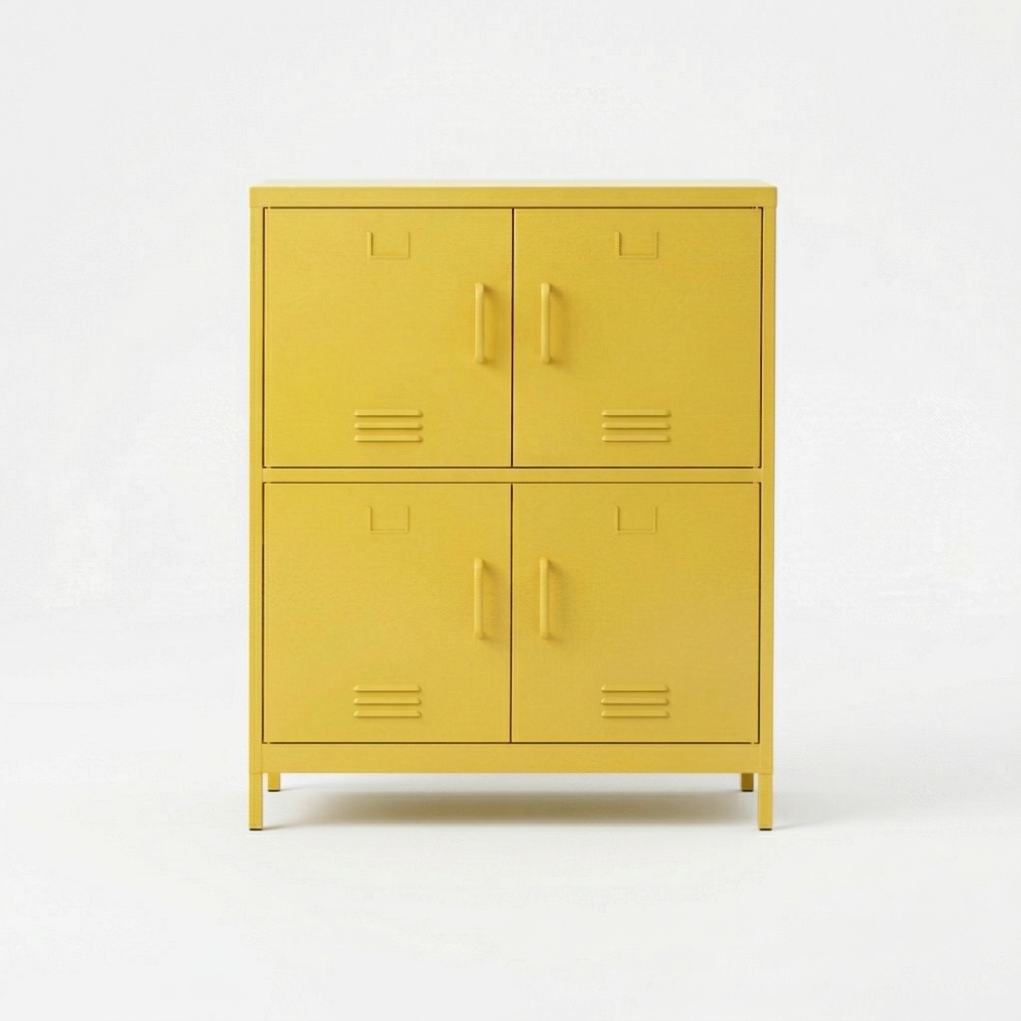 MKB 캐비넷 4문 수납장 9131110 913x455x1110mm, 2단, 옐로우 6701.6706 - 메인 이미지