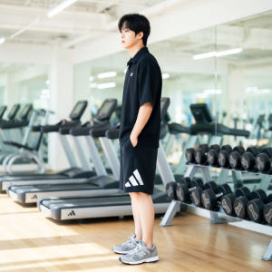 아디다스 에센셜 빅로고 5부 프렌치테리 남자 헬스 트레이닝 반바지 JE8... 착용 후기 | 사이즈/핏 총정리 - 상품 이미지 2