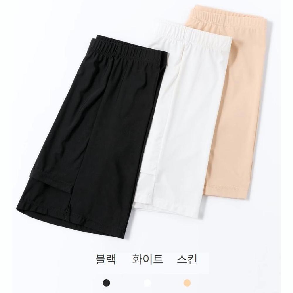 여성 속바지 치마 원피스 비침 노출 방지 Y존 커버 속바지 화이트 블랙 스킨 - 상세 이미지 2