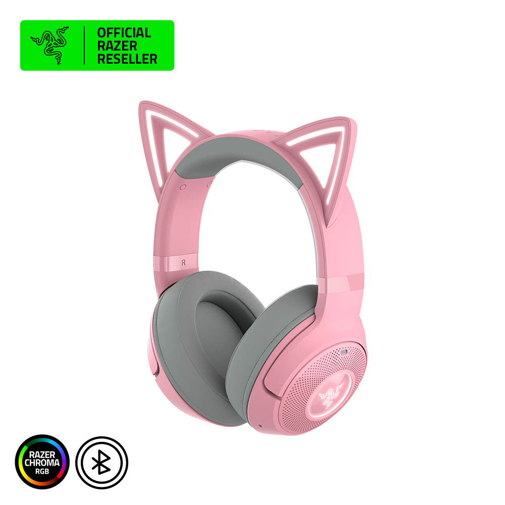 레이저코리아 Kraken Kitty V2 BT 크라켄 키티 무선 헤드셋 핑크 - 상품 이미지