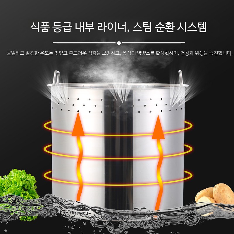 업소용 전기 보온밥통 대용량 스텐 국통 보온도시락 캠핑용 샤리통 - 상세 이미지 3