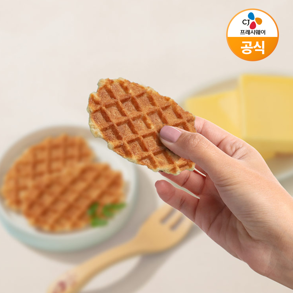 CJ 아이누리 우리밀 함유 고칼슘 버터와플 (16gx20개) 어린이집간식 어린이 유치원 - 상세 이미지 3