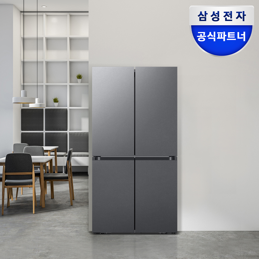 삼성 비스포크 AI 냉장고 4도어 905L 에센셜다크메탈(RM70F90R2DD) 상품 이미지