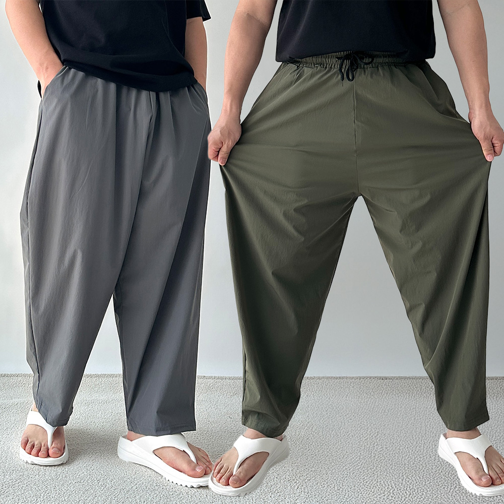 1+1 냉장고바지남성 벌룬팬츠 남자냉장고바지 착용 후기 | 사이즈/핏 총정리 - 대표 이미지