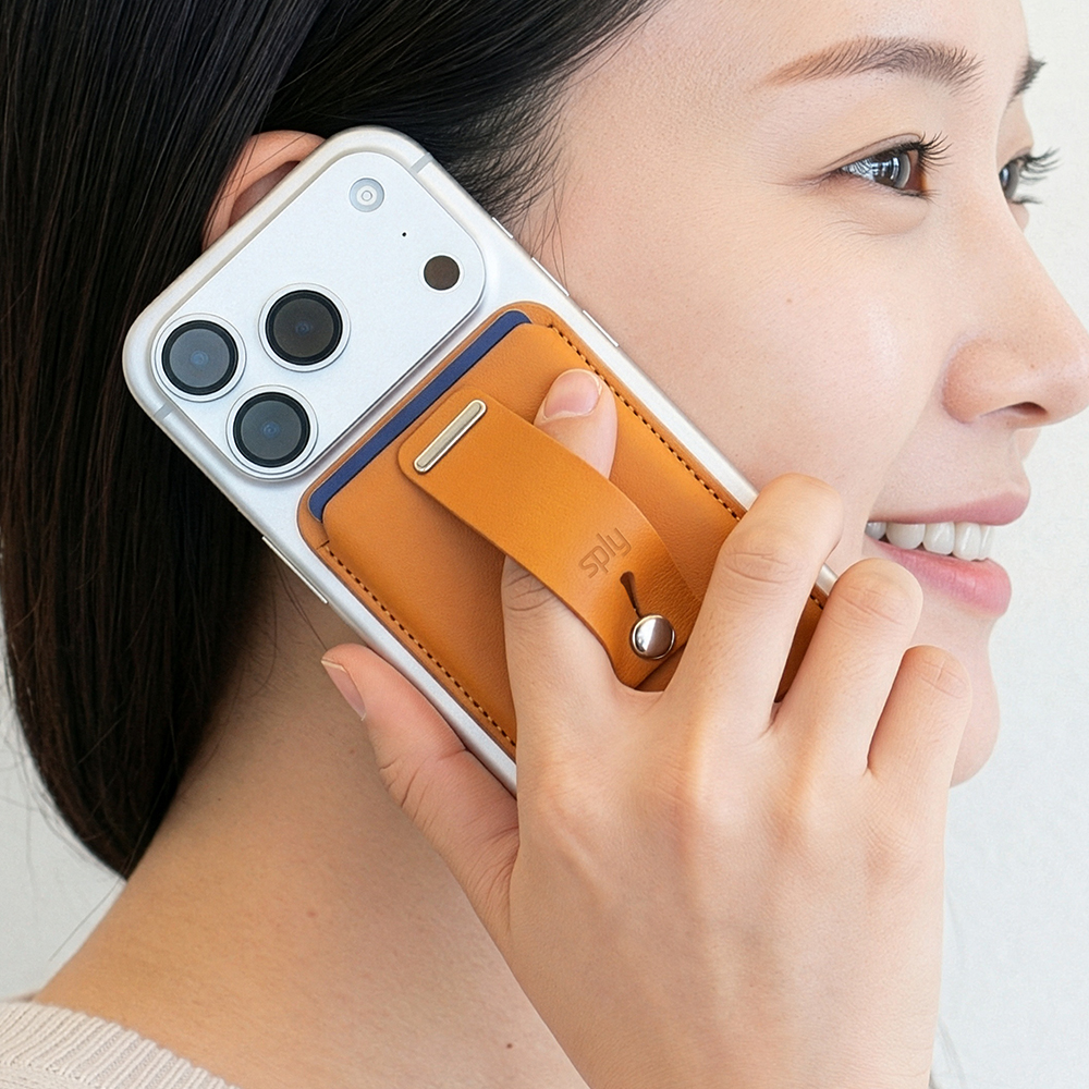 스플리 벨린2 맥세이프 갤럭시 아이폰 3장수납 그립홀더 가죽 카드지갑 케이스 거치대 - 상세 이미지 4