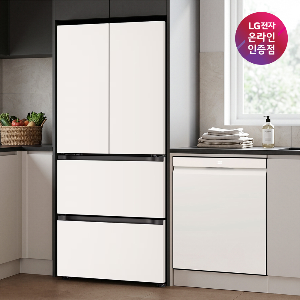 LG 디오스 오브제컬렉션 김치톡톡 + LG 디오스 식기세척기 세트 (Z408MEEF23 + DUE6BGL1E) - 상품 이미지