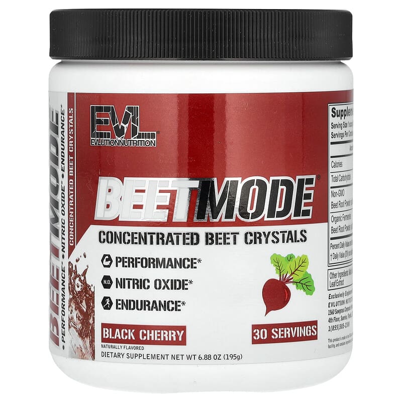 이보루션뉴트리션 BeetMode 농축 비트 결정 블랙 체리 195g, 3개 - 상세 이미지 2