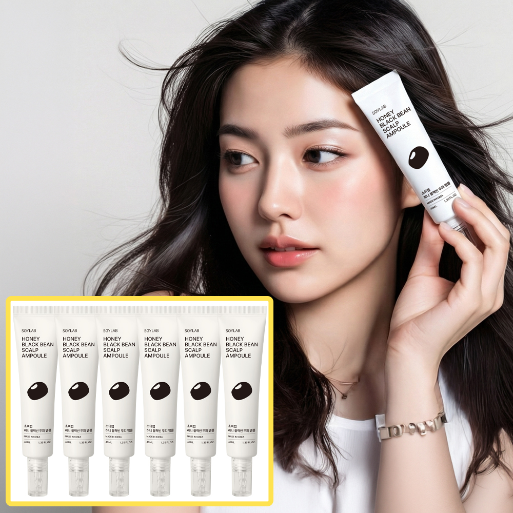 소이랩 허니 블랙빈 탈모 두피 앰플 바르는 진정 영양제 두피 에센스 세럼 허니쿨멘톨, 40ml, 6개 - 상품 이미지