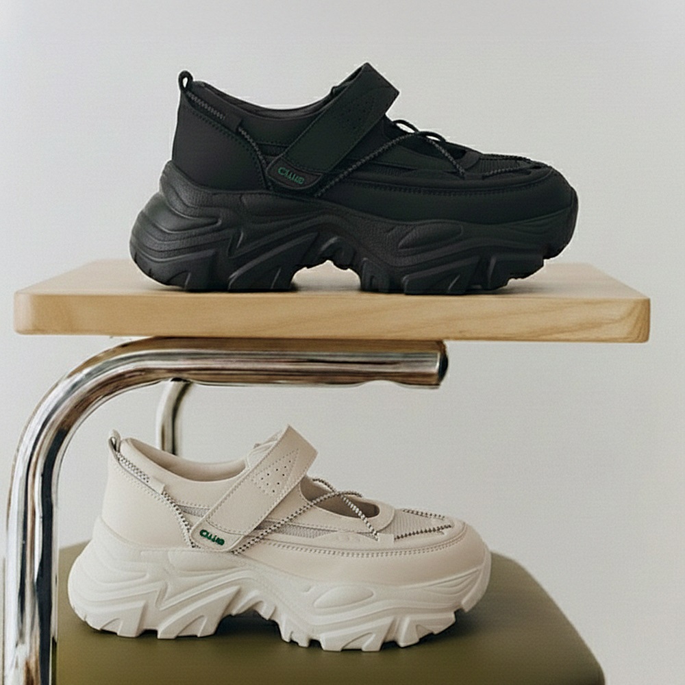 소가죽 스탠딩 스니커즈 발레코어 메리제인 운동화 ATYP 새일 -CL0502HB 6.5cm