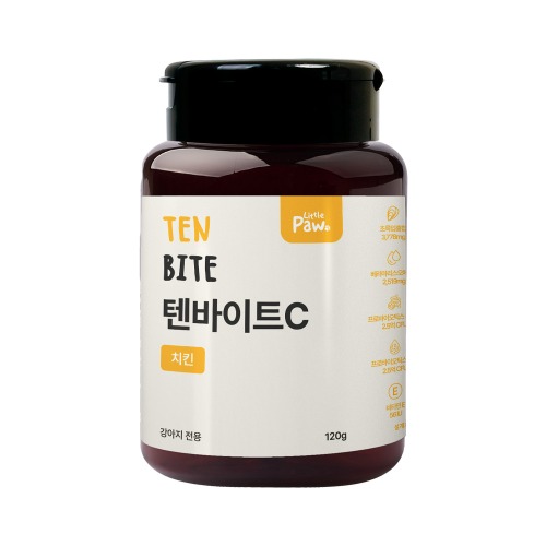유통기한임박18900원/6000원할인 [리틀포우] 텐바이트BP (유통26.11.25)18900원 닭고기, 120g, 1개 - 상품 이미지