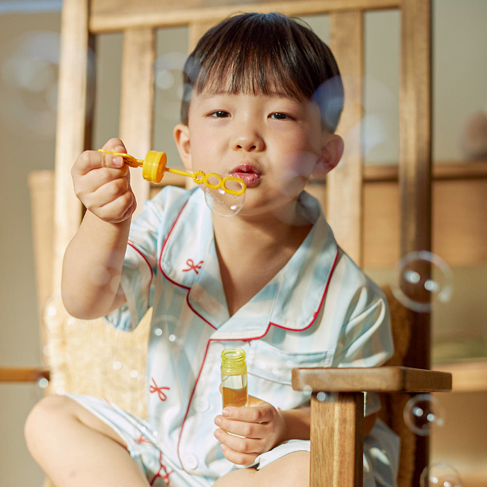 실크핏 보니 여름 반팔 카라 키즈 잠옷 세트 가격 비교 DOSSY 실크핏 보니 여름 반팔 카라 키즈 잠옷 세트