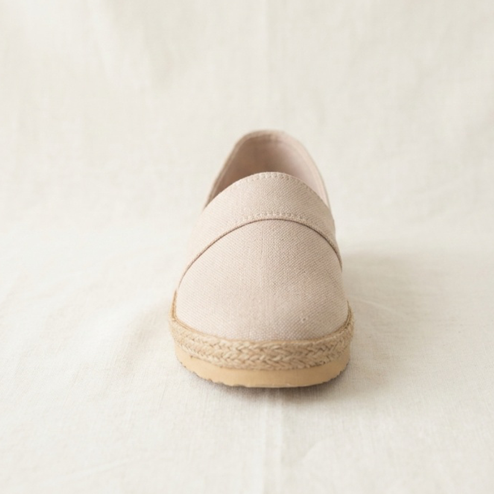 3.5cm 내추럴핏 에스파드류 슬립온 여름 데일리 캔버스 신발 - 상세 이미지 5