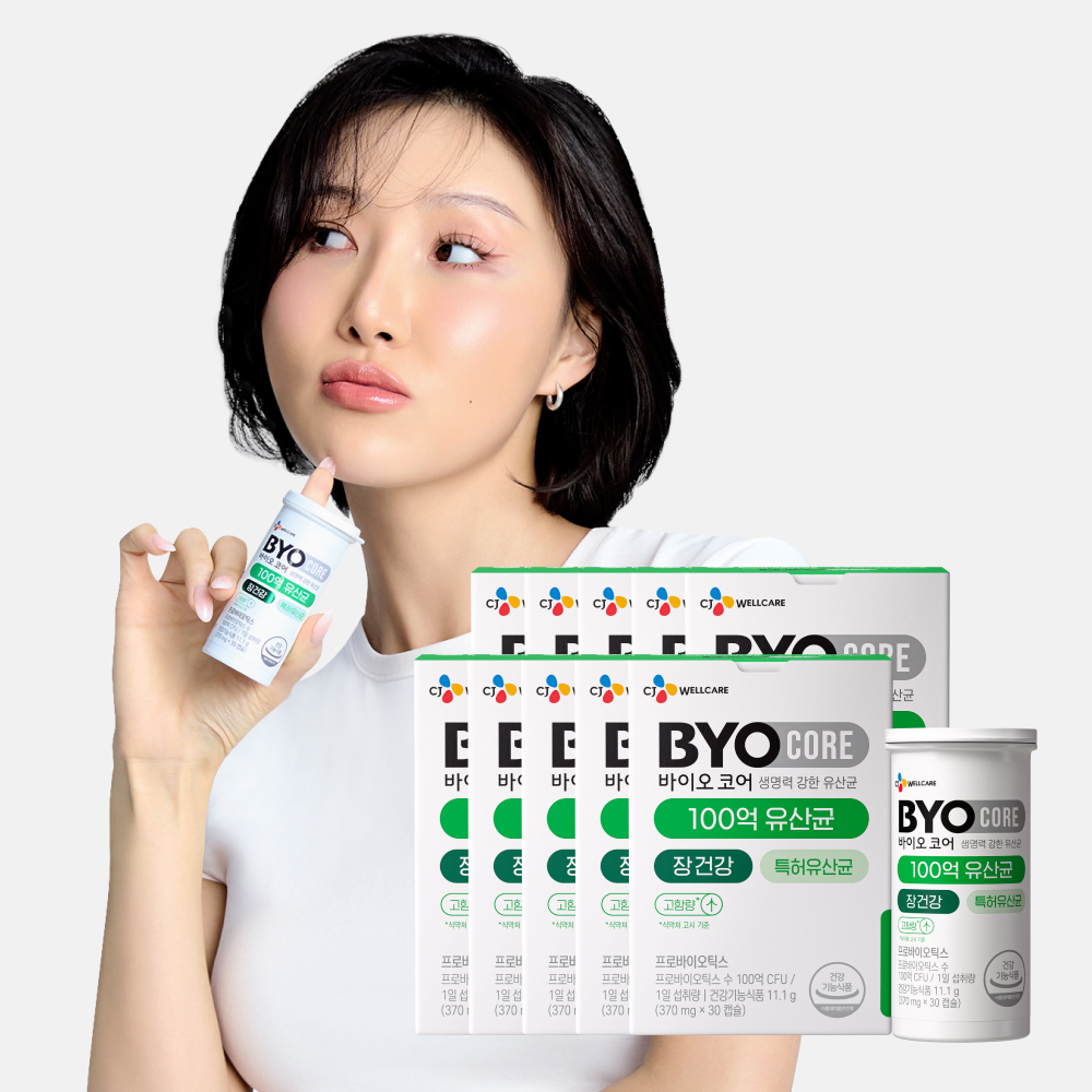 CJ 바이오코어 건강한 생유산균 100억 보장 고함량유산균 캡슐형 30캡슐, 10개