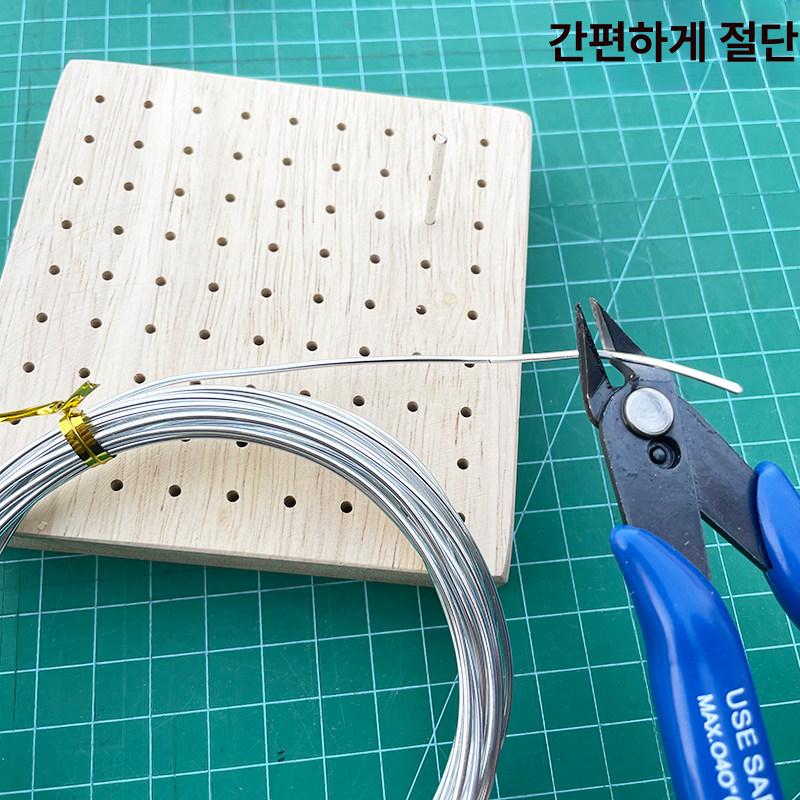 피규어 철사 클레이 DIY 알루미늄 지지대 와이어 뼈대 알루미늄 와이어 1mm 5m [1롤] - 상세 이미지 3