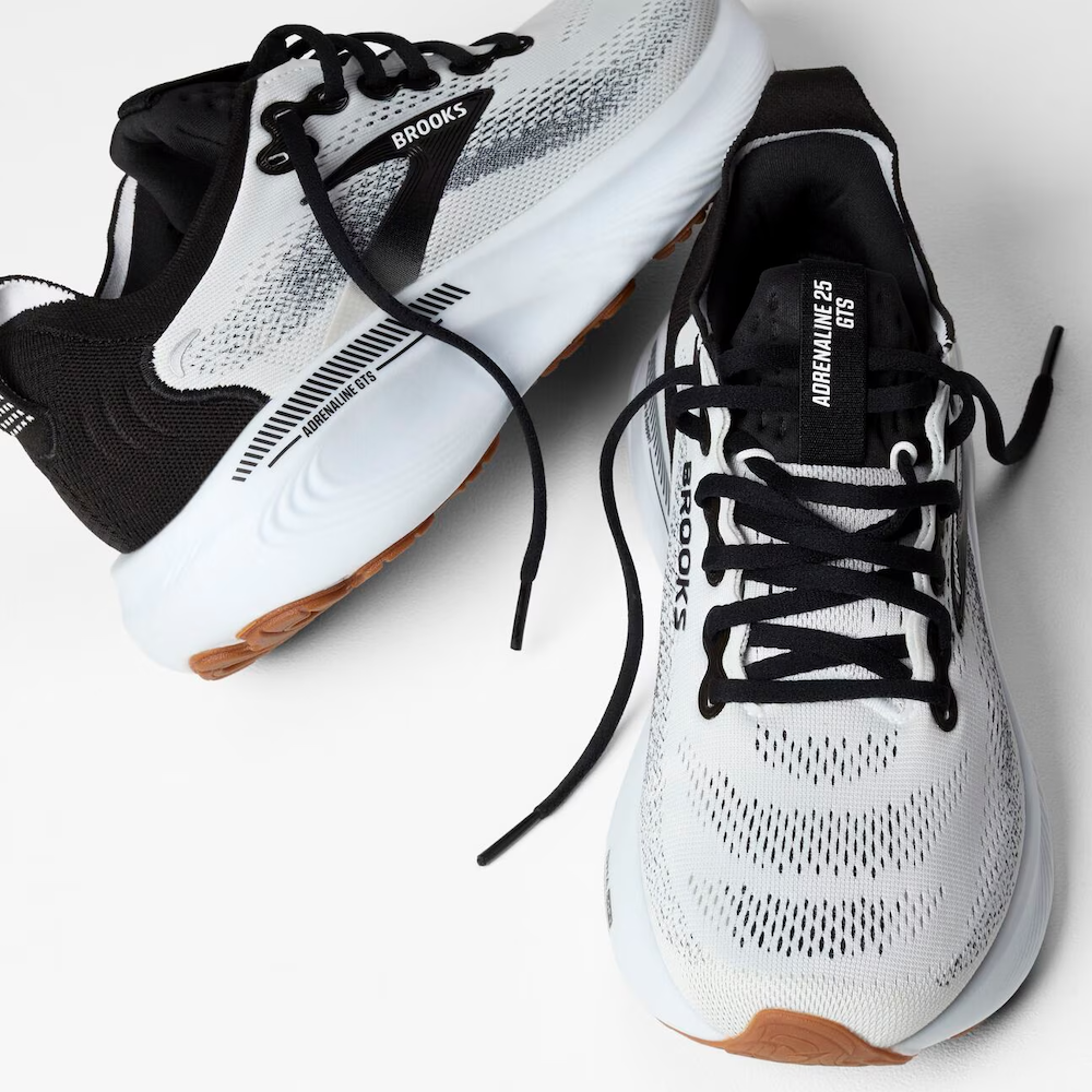 브룩스 Adrenaline GTS 25 남성 런닝화 운동화 White/Black/White - 상세 이미지 5