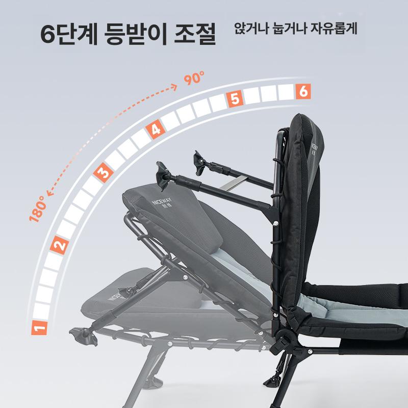 야전침대 접이식 캠핑 상품 휴대용 베드 야전 싱글 와이드 원터치 차박 캠핑용 낚시 코트 - 상세 이미지 5