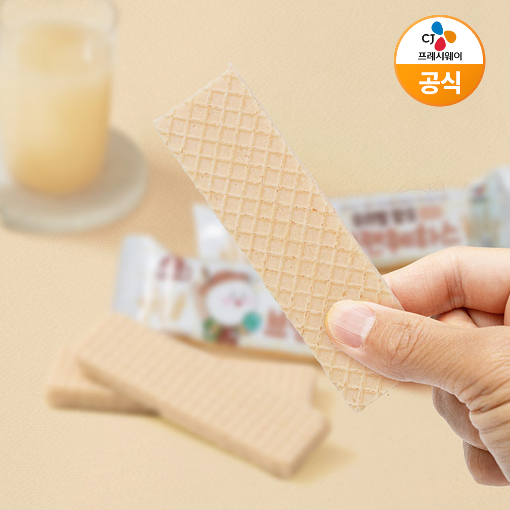 CJ 튼튼스쿨 우리밀 함유 브랜웨하스 바닐라맛 (18gx20개) - 상세 이미지 2