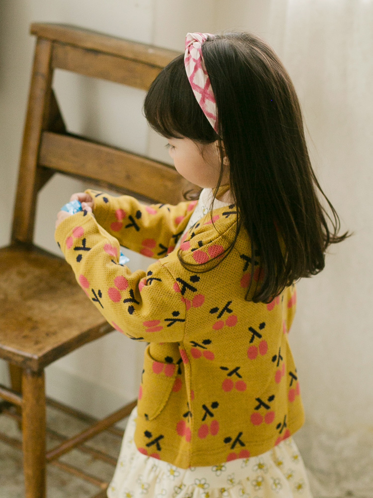 차차가디건 여아 아동 간절기 코디 데일리룩 등하원룩 나들이룩 자매룩 - 상품 이미지