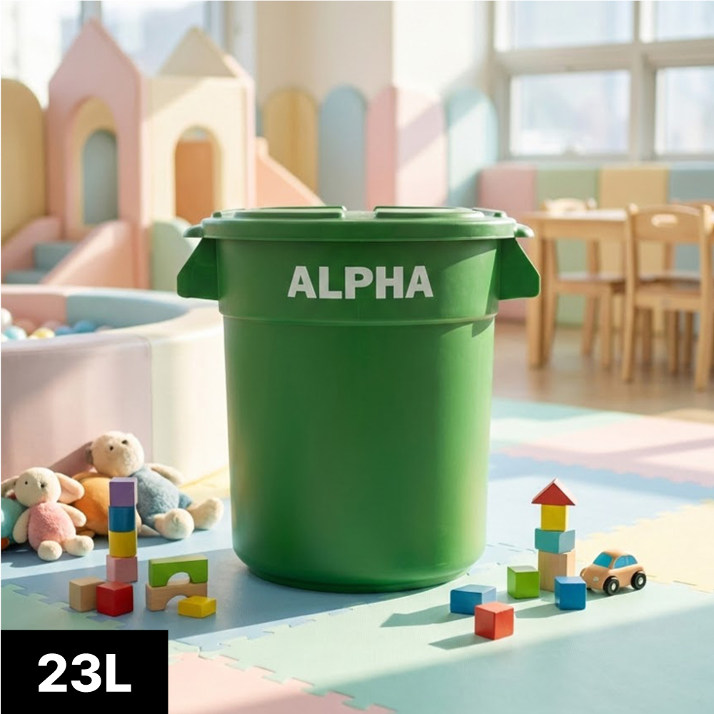 국산 ALPHA 10L 종량제 인테리어 원형 쓰레기통 다용도 캠핑 휴지통 12L - 상세 이미지 5
