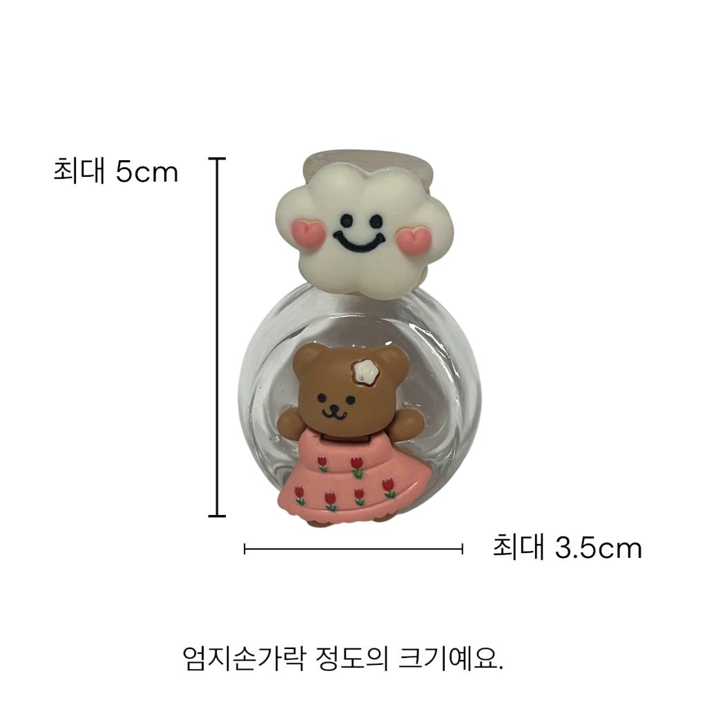 (클립형) 차량방향제 공병 봄바람 꽃순이, 10ml, 1개 - 상세 이미지 4