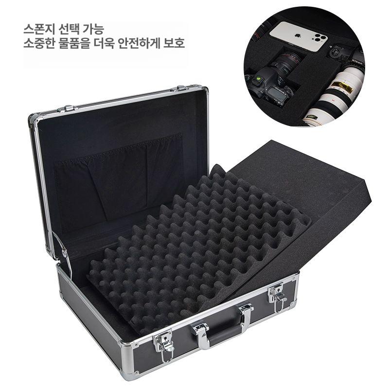 알루미늄 비밀번호 보관함 블랙 A006 007가방 A-005 소형 블랙 빈 29x19x7.5cm - 상세 이미지 5