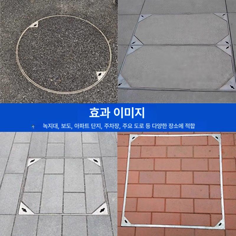 배수구망 스테인리스 사각 뚜껑 커버 배수로 바닥 배수구 하수도 세척 관 트랩 - 상세 이미지 5