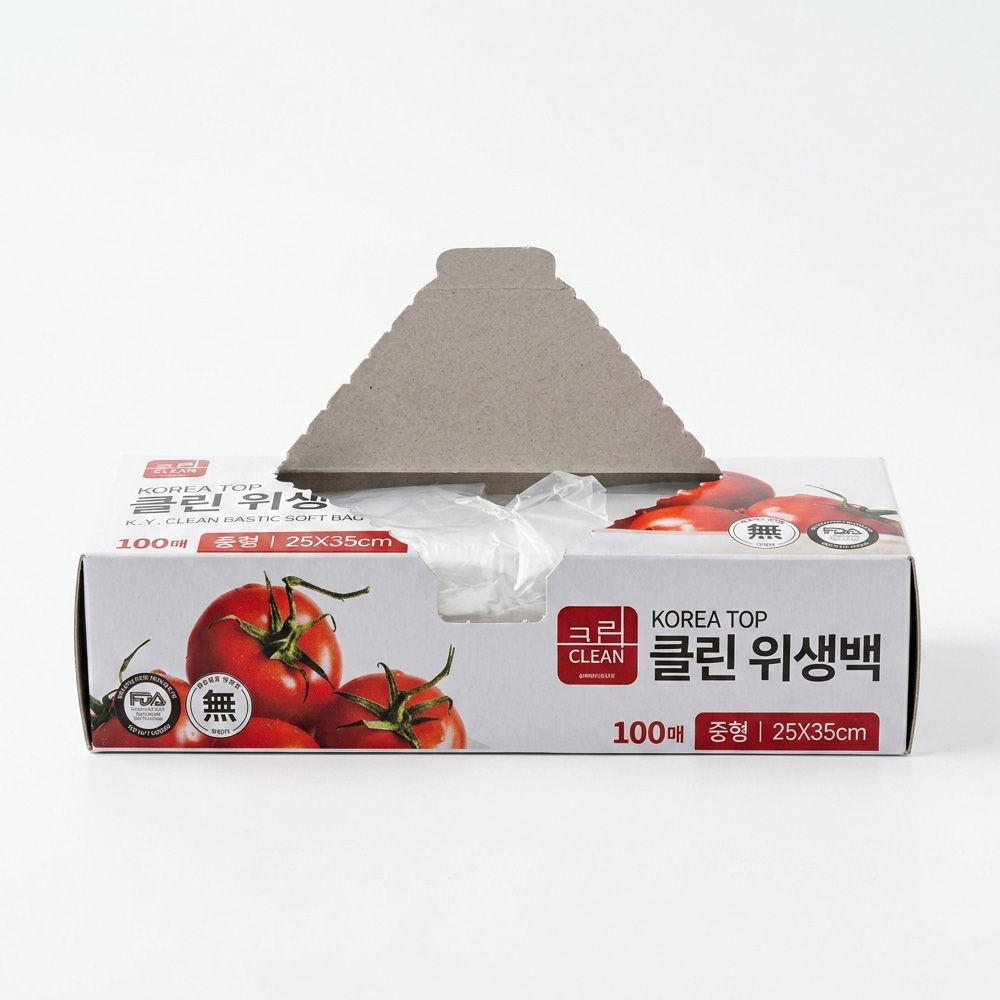 클린 위생백 일회용 비닐봉투 25x35cm, 100매, 5개 - 상세 이미지 4