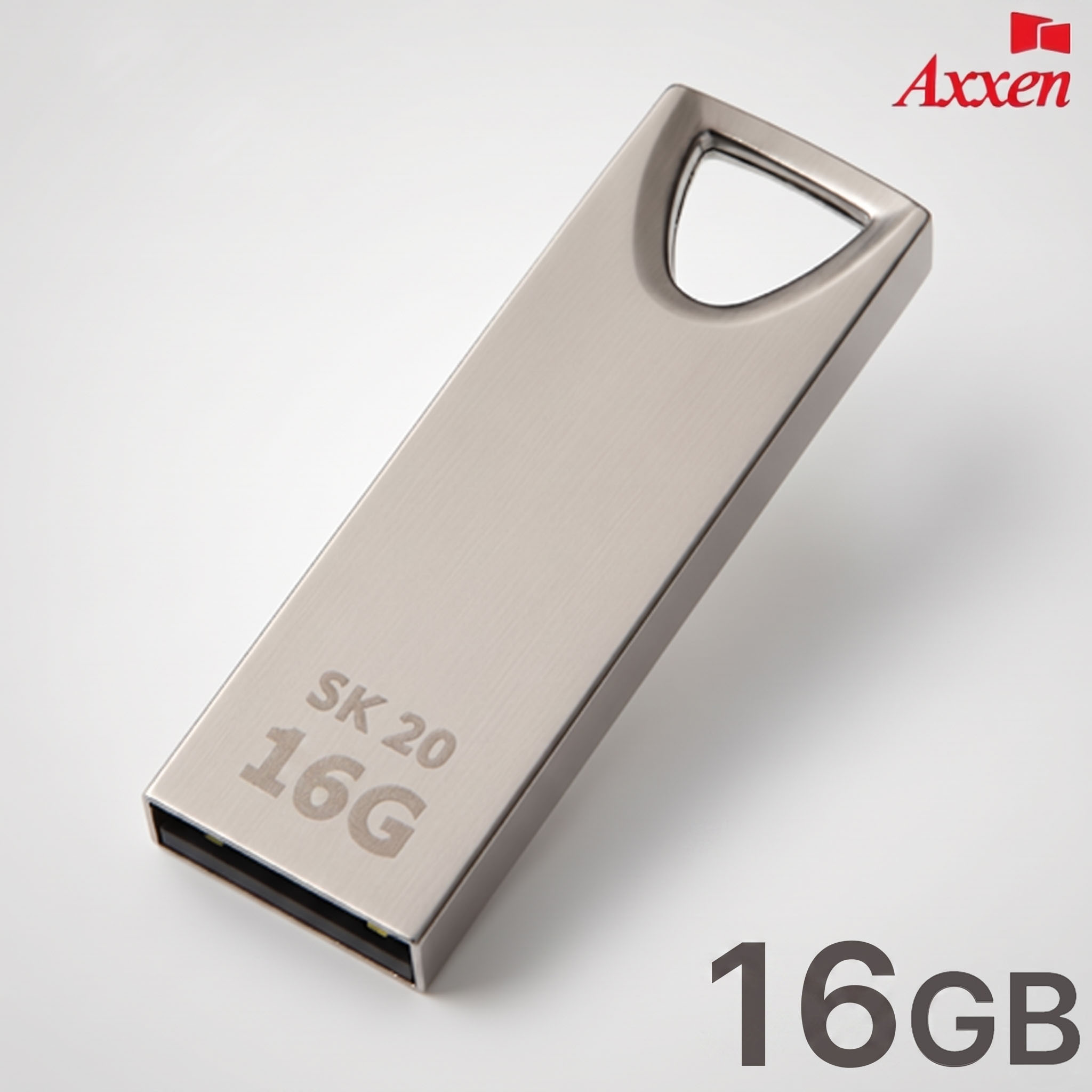 USB메모리 16GB 고리형 [무료인쇄] 메탈 외장 저장장치 행사 답례품 - 상품 이미지