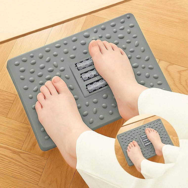 스윙 발받침대 그레이 의자발받침 의자발받침대 - 상품 이미지