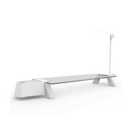 책상수납 USB 모니터받침대 화이트 책상정리용품 데스크셋업