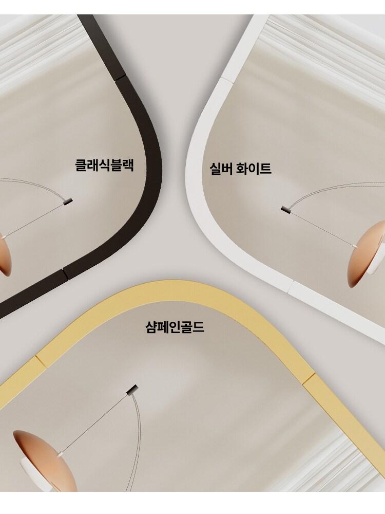 문에거는 거울 걸이 가벼운 큰 자취방 모던 방문 클래식 화장대 도어 현관 육각 문 - 상세 이미지 3
