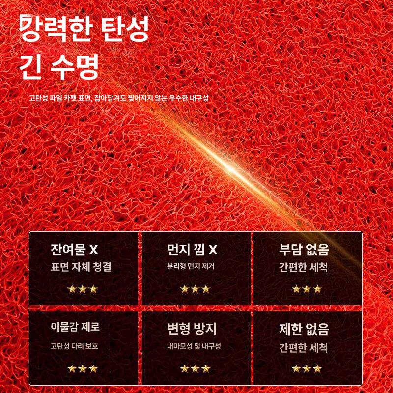 출입문 카페트 행운 말 레드 업소 가게 입구 문 바닥 매트 - 상세 이미지 3